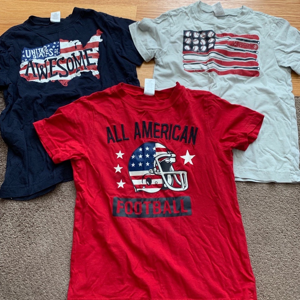 Boys Gymboree shirts 4th of July size 6